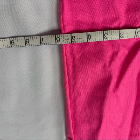 Victoria's Secret Pink and Black Striped Tote - Picture 4 of 5